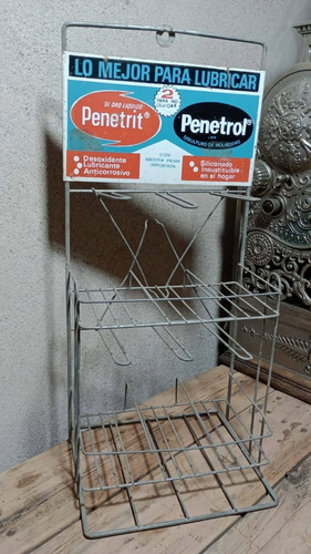 Exhibidor Publicitario Penetrit Penetrol Antiguo 