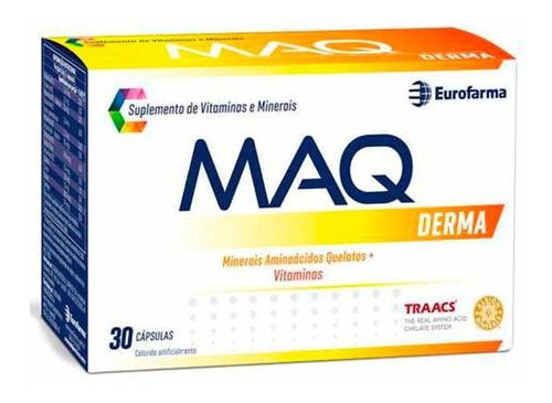 Maq Derma 30 Capsulas Suplemento De Vitaminas E Minerais