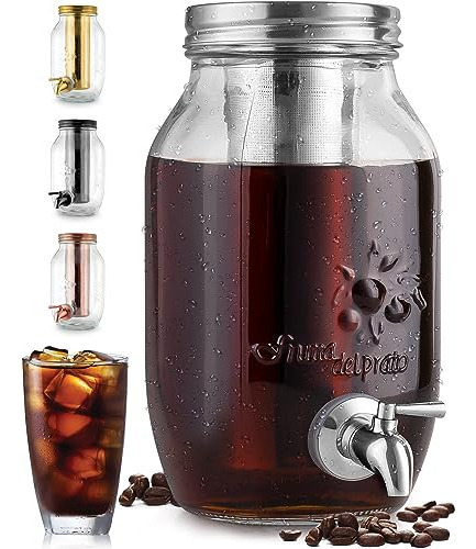 Zulay Kitchen Cafetera Cold Brew 1.5l Con Jarra De Vidrio Ex