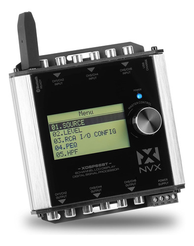 Ecualizador Paramétrico Nvx Xdsp66bt De 6 Canales De La Seri