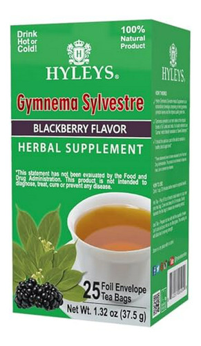 Herbal Tea, Hyleys Natural Wellness Gymnema Silvestre Té Ver