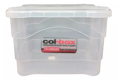 Cajas Plasticas Organizadoras Colbox 15lts X 6u. Colombraro