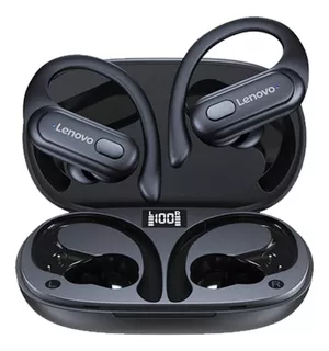 Auriculares Bluetooth 5.3 de Lenovo para deportes y gimnasio, color negro