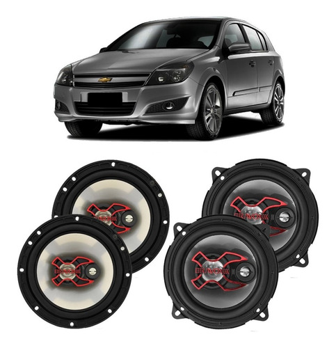 Kit Alto Falante Gm Vectra Gt 2009 A 2011 Bravox 200w Rms