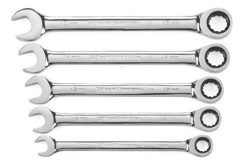 Juego Llaves Combinadas Métricas 5 Pzs. Gearwrench