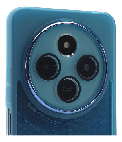 Kit Funda + Mica Poco C75 Protector Case Rigido Uso Rudo Balloon Cromo - Azul Poco C75