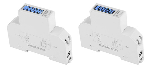 2 Medidores 5-100a De 220 V, Monofásico, Protocolo Modbus Rs