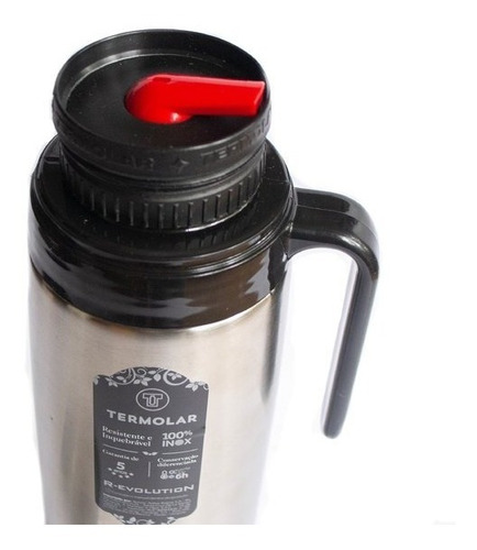 Termo Termolar 1 Lt | Tapón Doble Acción