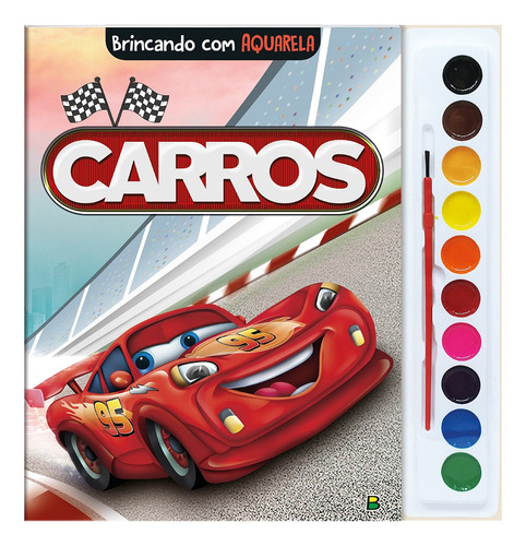 Livro Brincando Com Aquarela: Carros