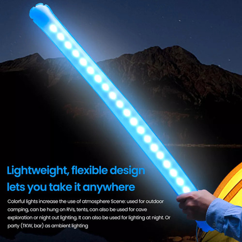 Para 2 Unidades De Luz Inflable Para Camping, Color Rgb,