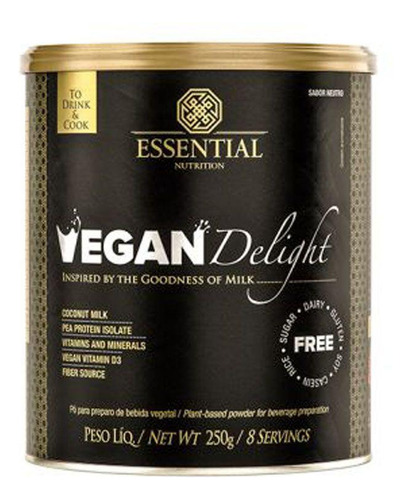 Leite Vegetal Vegan Delight 250g - Essential Nutrition