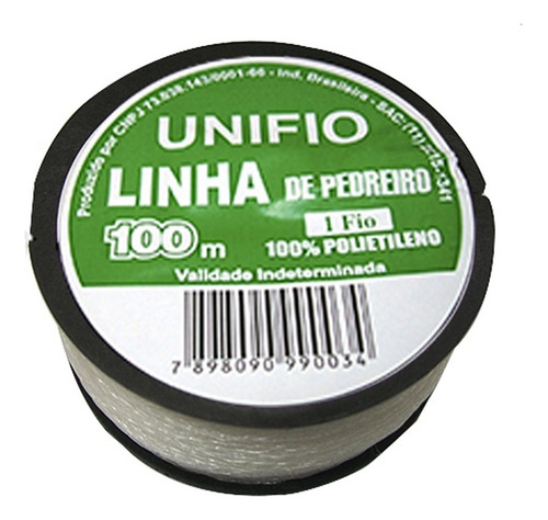 Linha Para Pedreiro Trancada Unifio 100m - Kit C/12 Peca