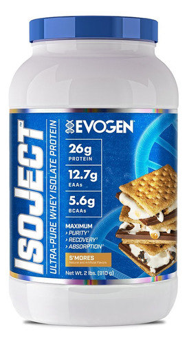 Isoject Evogen Whey Isolate Protein (1.97 Lbs) Sabor Smores