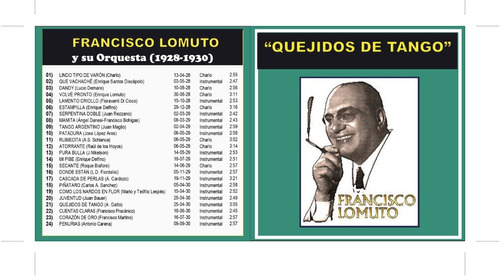Francisco Lomuto - Quejidos De Tango (1928-1930)
