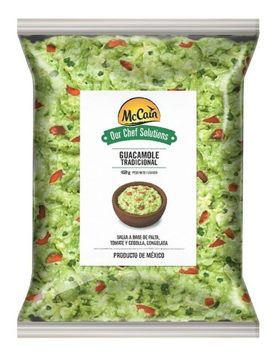 Guacamole Congelado Mccain Bolsa X 450 Grs