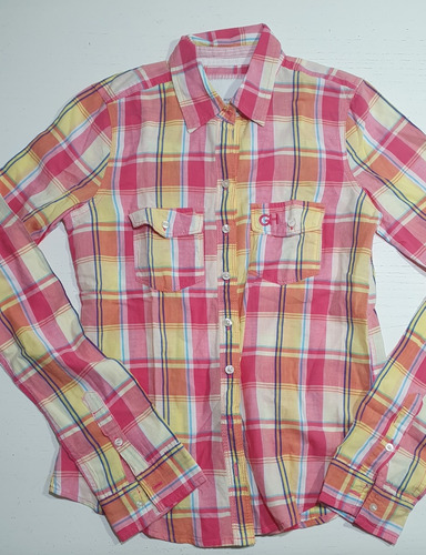 Camisa Cuadrille Vs Colores Gilly Hicks Importada Talle Xs