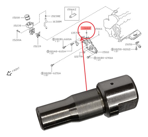 Jet Cooler Bomba Óleo Frontier 2.5 16v 2012 13 2014 15 2016