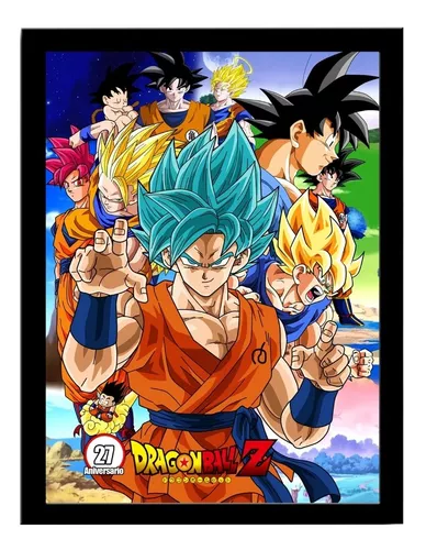 Quadro Decorativo Dragon Ball Goku Criança 33x23cm