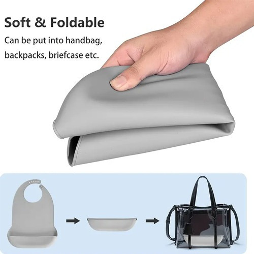 U Babero Impermeable De Silicona Antiaceite For Adultos