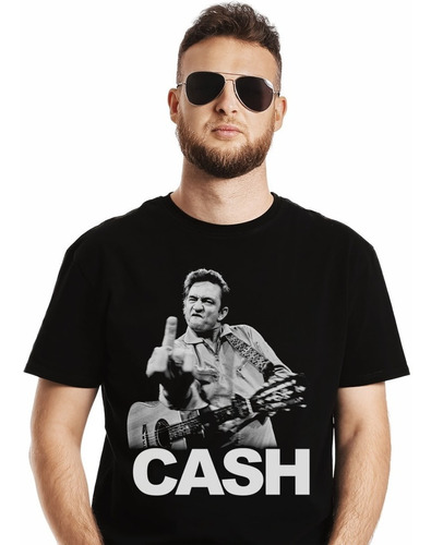 Polera Johnny Cash F You Rock Impresión Directa