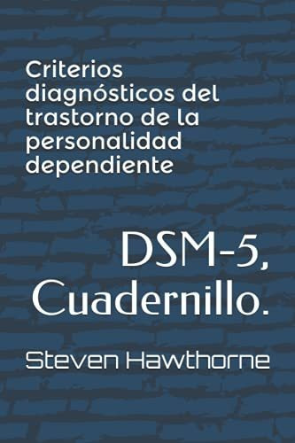 Libro : Criterios Diagnosticos Del Trastorno De La... 