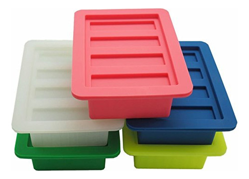Moldes Grandes De Silicona Para Mantequilla Con 4 Cavidades