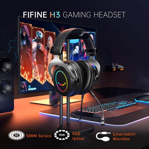 Auriculares Para Juegos Fifine Ampligame H3 Con Micrófono De