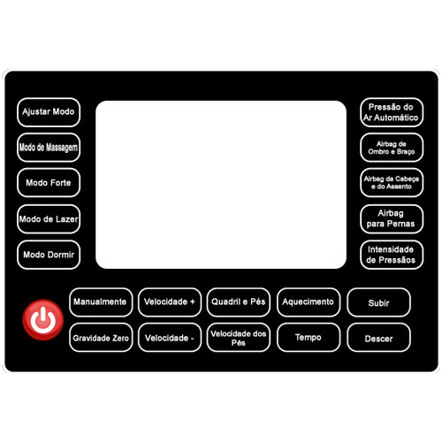 Poltrona De Massagem Dubai Tech Bluetooth Gravidade Zero Cor Cinza-escuro