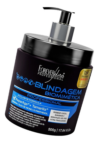 Forever Liss Mascara Blindagem Biomimética C Keratina 500g