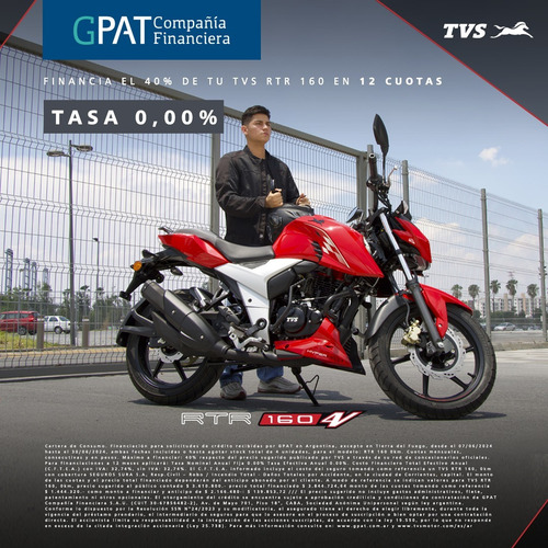 Tvs Rtr 160 V4 0km 160cc 0 Km No Bajaj Ns 160 Creditos #3