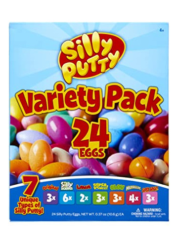 Paquete Variado De Masilla Crayola Silly Putty, 24 Huevos