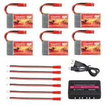 Comprar 6 X 3.7v 750mah 30c Lipo Batería Jst Enchufe Para Cielo Vipe