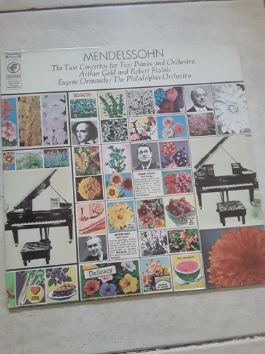 Mendelssohn - 2 Concertos For Two Pianos Ormandy Lp / Kktus