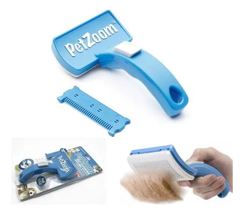 Cepillo Peine Mascotas Petzoom Perros Gatos Kit Aseo
