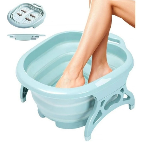 Tina Spa Para Pedicure Bañera Plegable Portátil Hidromasaje