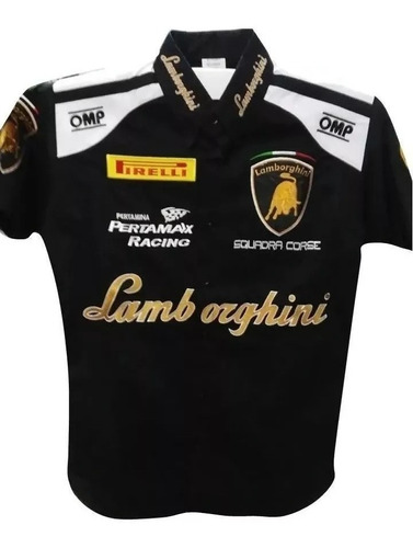 Camisa Lamborghini Escuderia Autos Nascar Rally Lth Pirelli 