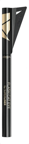 Delineador líquido L'Oréal Paris Superliner Flash Cat Eye color negro