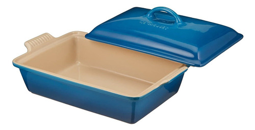 Le Creuset Heritage Plato Rectangular Con Tapa, 12 X 9 Pulga