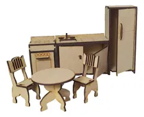 Comprar Muebles Para Casa De Muñecas Madera Fibrofácil Para Armar