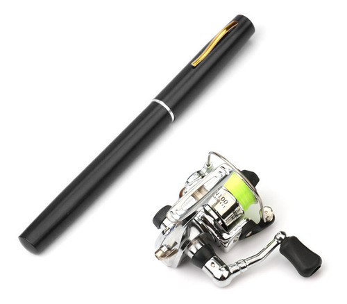 1m / 1.4m Bolso Dobrável Pescaria Rod Reel Combo Mini Caneta
