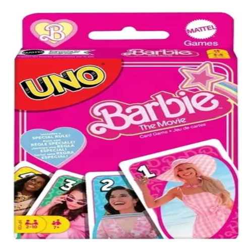 Juego De Cartas Uno Barbie Generico Juego De Mesa