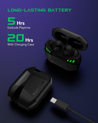 Black Shark Auriculares Inalámbricos Bluetooth 5.2 Auricular