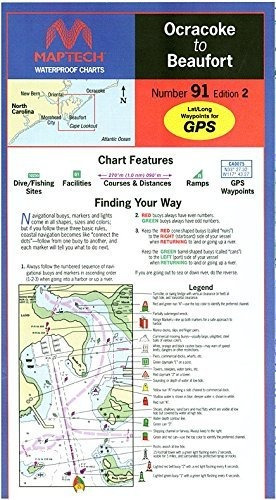 Carta Impermeable Maptech Ocracoke A Beaufort, Nc. 2ª Ed.