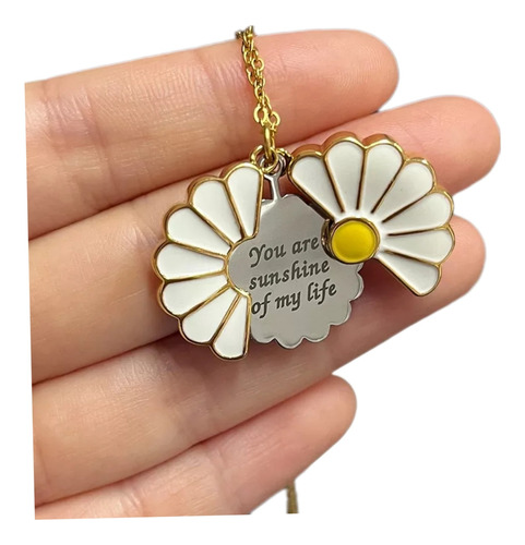 Collar Flor Margarita Amistad Amor Parejas