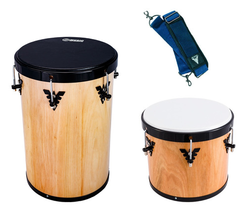 Kit Samba Rebolo 50cm + Repique E Correia De Instrumento