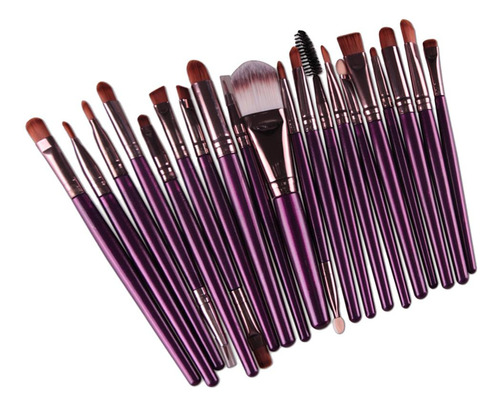 20 Piezas Pinceles De Maquillaje Profesionales Cepillo De