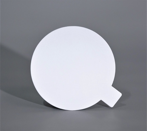 Imagen 1 de 1 de Disco Plastificado Ppm Blanco Mate D. 9cm Con Pestaña (x 100 U.) - Bauletto