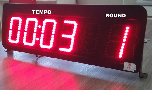 Timer Led 6 Dígitos Cronômetro De Parede E Controle Hh:mm:ss