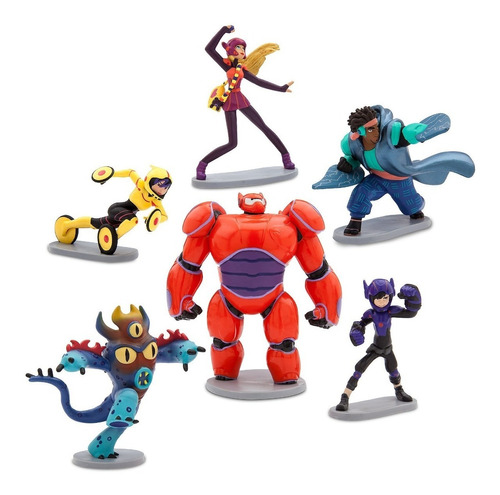 Big Hero Grandes Heroes Set De 6 Personajes - Marca Disney