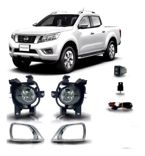 Kit Farol De Milha Nissan Frontier 2017 2018 Completo